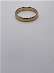 14K WEDDING BAND YELLOW GOLD 2.8G SIZE 9.5 WIDTH 3.8MM